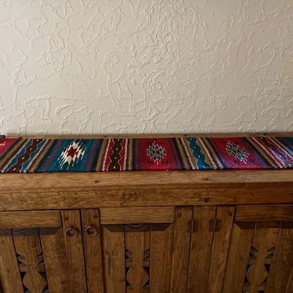 Beautiful Vintage Mexican/SW Style Table Runner 100% Wool - Picture 4 of 10